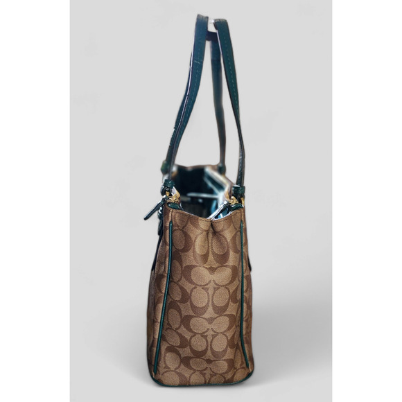 Peyton Signature Jordan double zip Carry-All (COACH F24603) - Picture 10 of 13